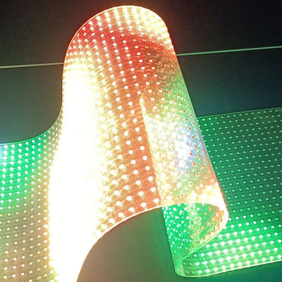 사용자 정의 LED 크리스탈 필름 화면 100000 시간 수명으로 풀 컬러 디스플레이 솔루션