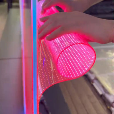 원활한 통합 LED 크리스탈 필름 스크린 100000 시간 긴 수명 15mm 점 간격