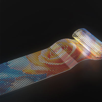원활한 통합 LED 크리스탈 필름 스크린 100000 시간 긴 수명 15mm 점 간격