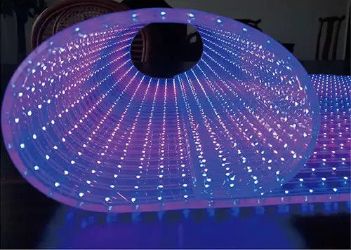 고화질 LED 크리스탈 필름 스크린 커스터마이즈 된 실내 투명 대형 화면 디스플레이