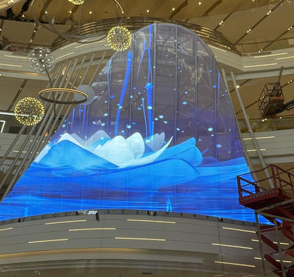 고화질 LED 크리스탈 필름 스크린, 상업용 홀로그램 LED 디스플레이