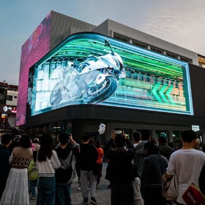 낮은 소비 3D LED 디스플레이 화면 외부 방수 맞춤형