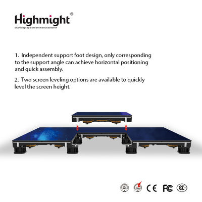 500mm*500mm DM PH3.9 RGB 바닥 타일, 인터랙티브 LED 라이트 바닥 타일